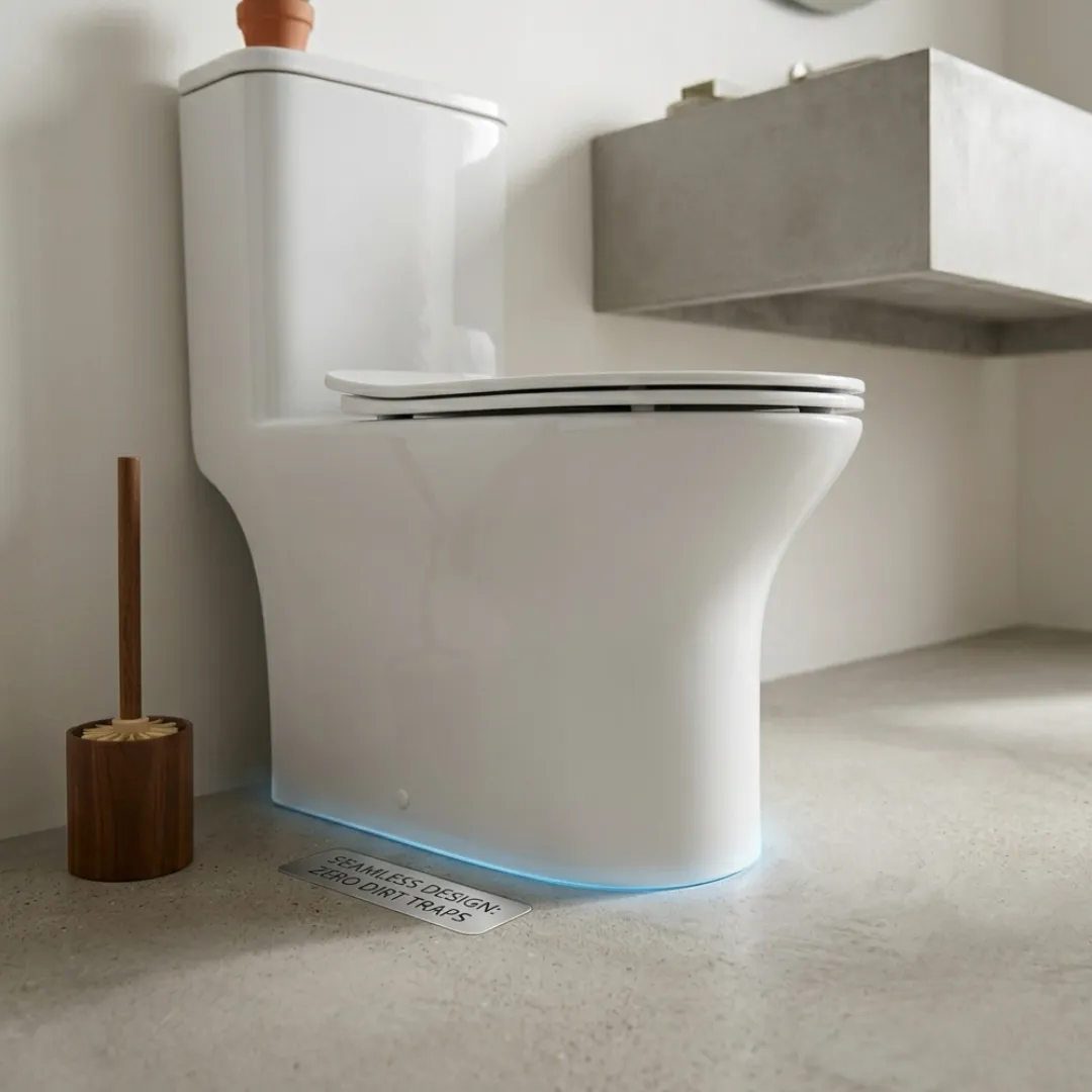 Easy to clean sanitaryware surfaces