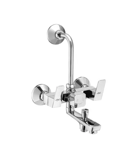Wall Mixer 3-in-1 with provision for hand shower & overhead shower with S.S. bend (with NRV)