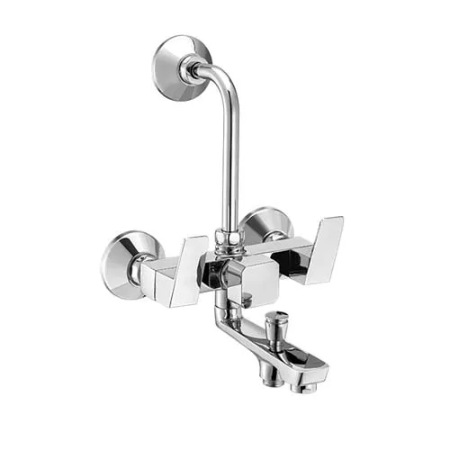 Wall Mixer 3-in-1 with provision for hand shower & overhead shower with S.S. bend (with NRV)