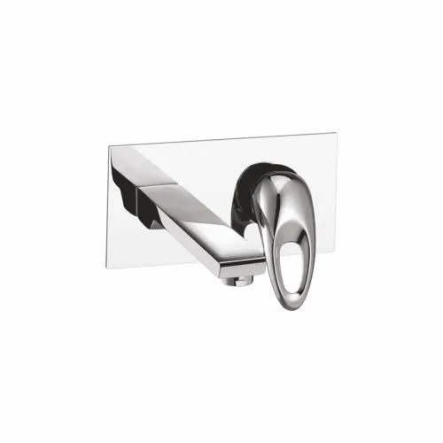 Exposed Parts of S/L Wall Mounted (Conc.) Basin Mixer with Straight Round Spout