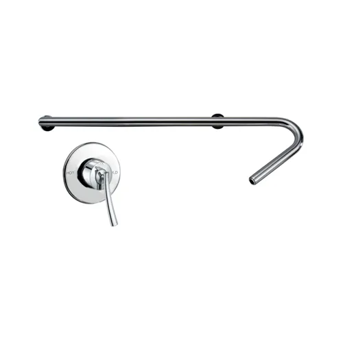 Single Lever Wall Mounted (Conc.) Basin Mixer ‘Arctic’ with Long Spout