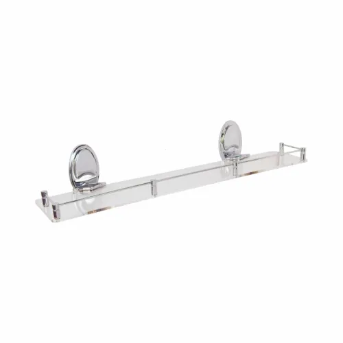 Rectangular Shelf with Railing 600mm