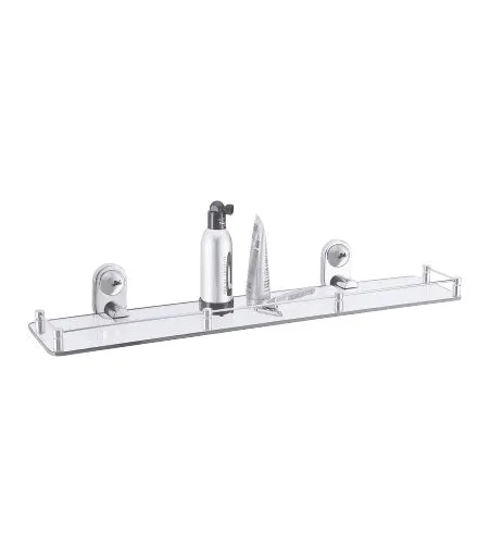 Rectangular Shelf with Railing 600 mm