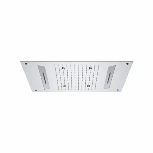 Ceiling Shower SS304 Grade with Rain\Mist\Cascade (Three Flow) & LEDs 26″ x 18″