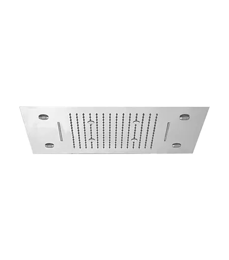 Ceiling Shower SS304 with RainMistCascade (Three Flow) & LEDs 26×16