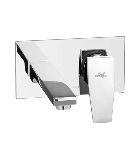 Vellar Exposed parts of Single Lever Wall Mounted Concealed Basin Mixer with Straight Round Spout
