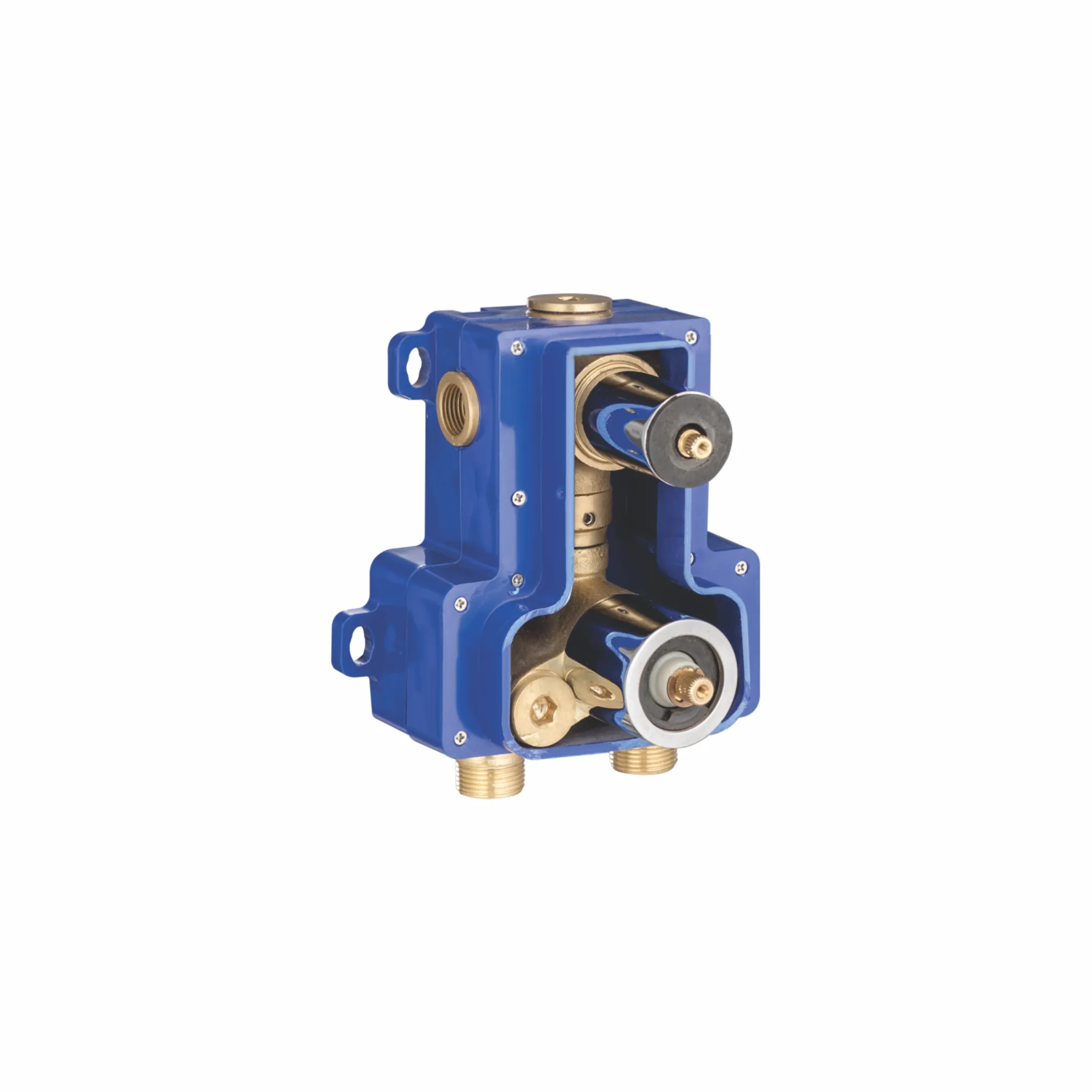 Body of Concealed Thermostatic Multi Flow Divertor for 2 Outlets