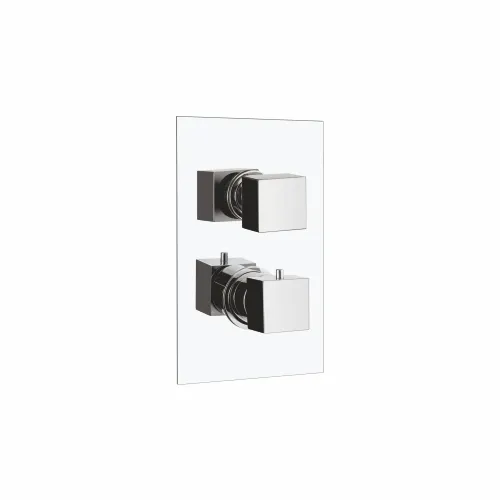Exposed Parts with Square Knobs for Thermostatic Concealed Wall Mixer