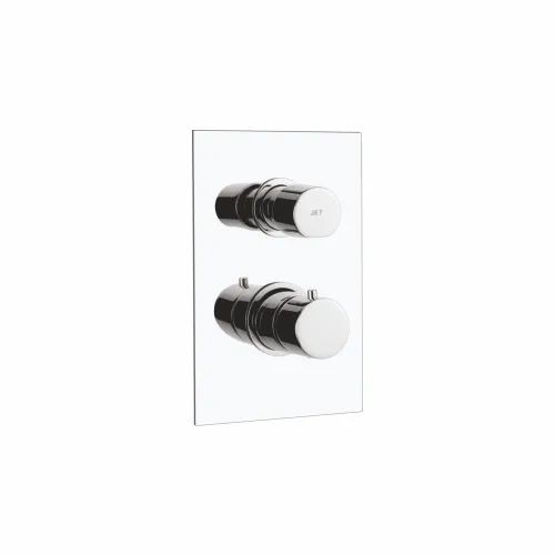 Exposed Parts with Round Knobs for Thermostatic Concealed Wall Mixer