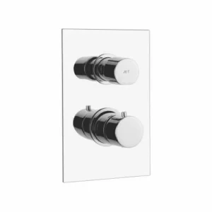 Exposed Parts with Round Knobs for Thermostatic Concealed Wall Mixer