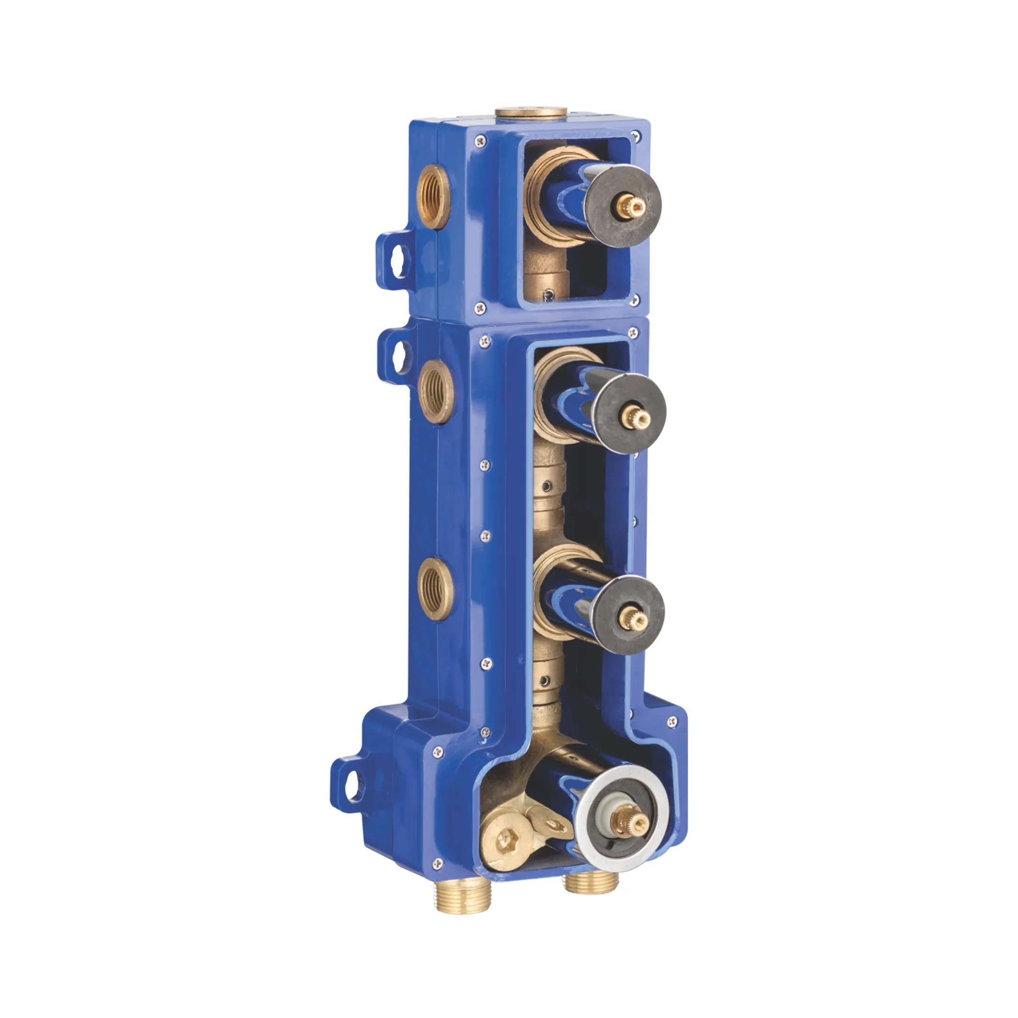 Body of Concealed Thermostatic Multi-Flow Divertor for 6 Outlets