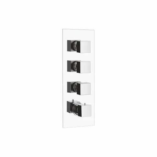 Exposed Parts with Square Knobs for Thermostatic Concealed Wall Mixer