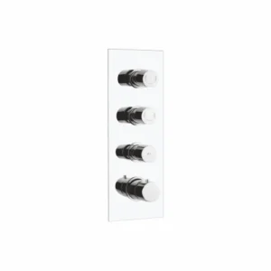 Exposed Parts with Round Knobs for Thermostatic Concealed Wall Mixer