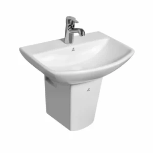 ZASKAR Wash Basin with Half Pedestal