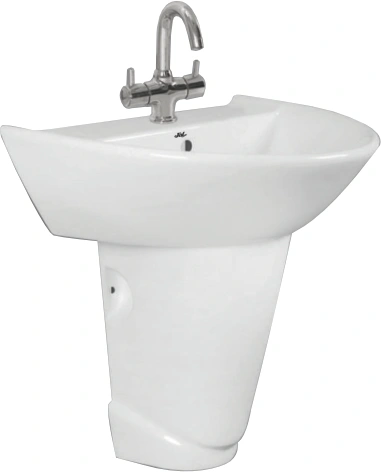 BAFFIN Wash Basin with Half Pedestal