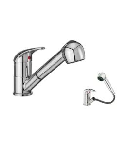 Single Lever Sink Mixer ‘Swivel’ with Pullout Spout 15 mm