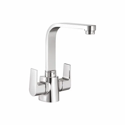 Basin Single Hole Mixer with Goose Neck ‘Swivel’ Spout