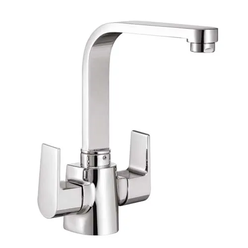 Basin Single Hole Mixer with Goose Neck ‘Swivel’ Spout