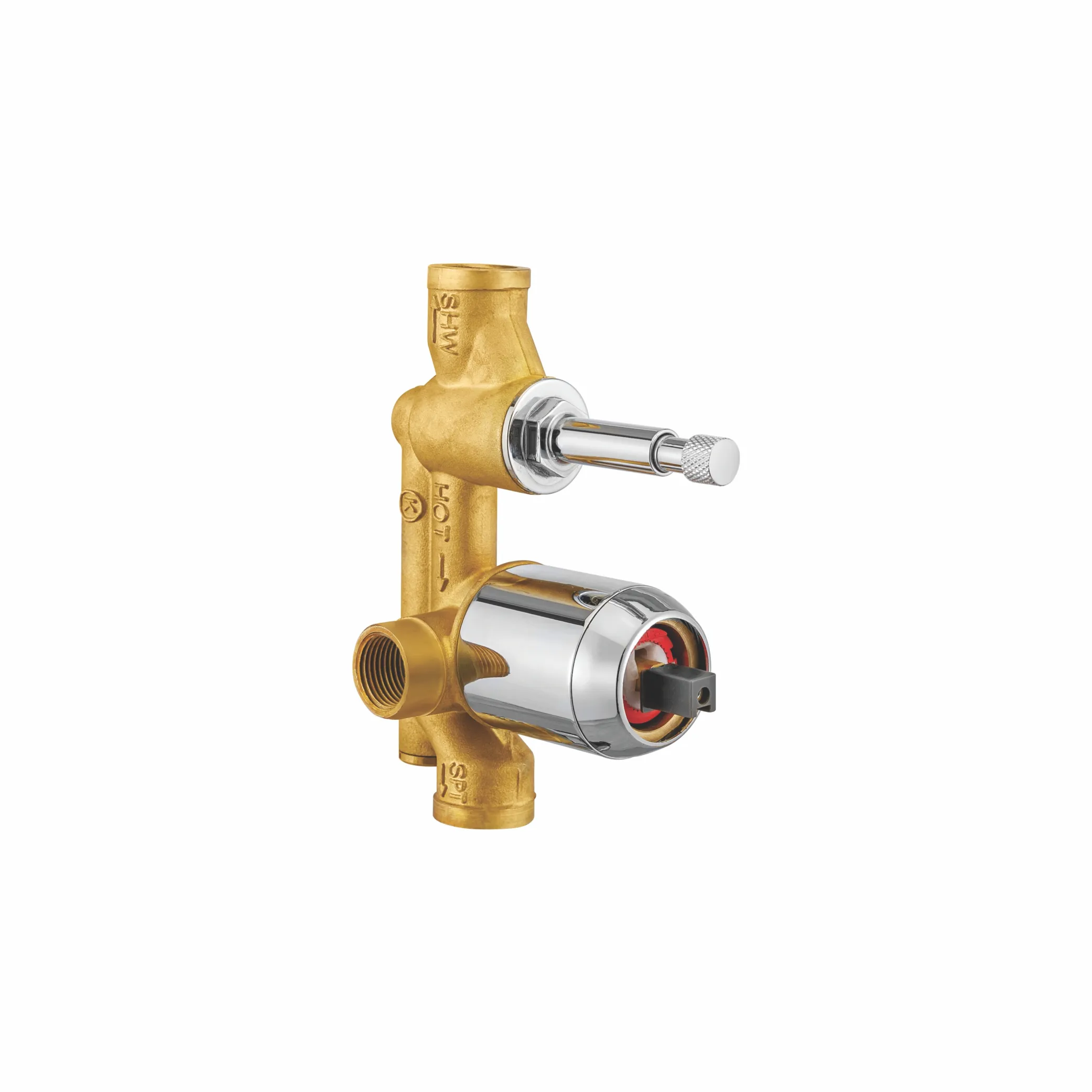 Body of Single Lever Concealed Diverter Mixer with Forged Body Push Type Diverter (High Flow)