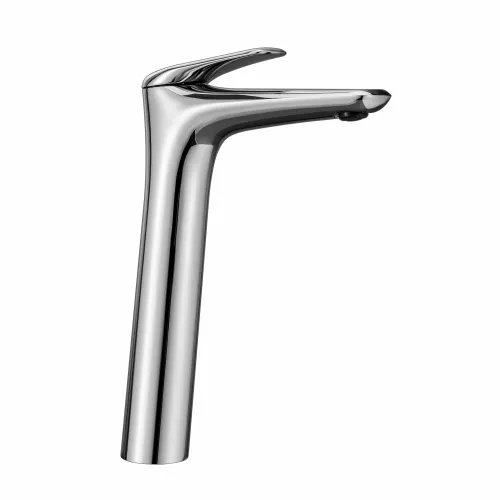 Single Lever Basin Mixer Tall with Connection Pipes