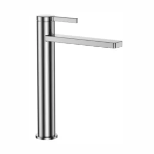 Single Lever Basin Mixer Tall with Connection Pipes