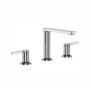 Three Hole Basin Mixer with Connection Pipe