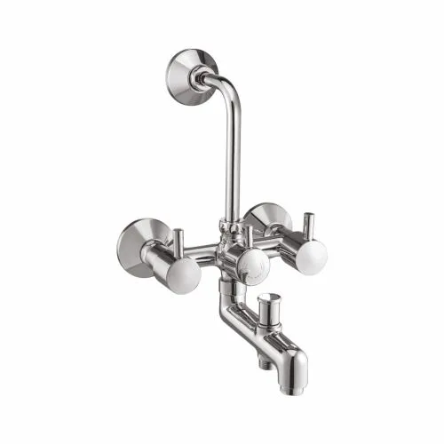 Wall Mixer 3 -in-1 with Provision for Hand Shower & Overhead Shower with Bend