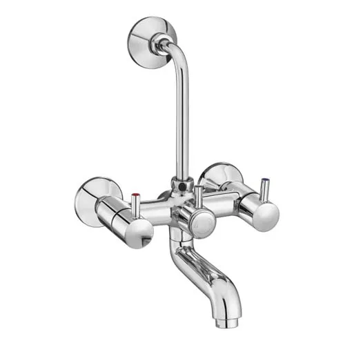 Wall Mixer with Provision for Overhead Shower with Bend