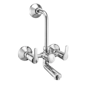 Wall Mixer with Provision For Overhead Shower with Bend