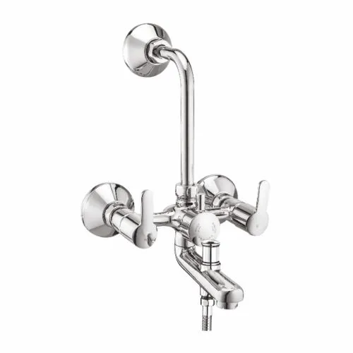 Wall Mixer 3-in-1 with Provision For Hand Shower & Overhead Shower with Bend