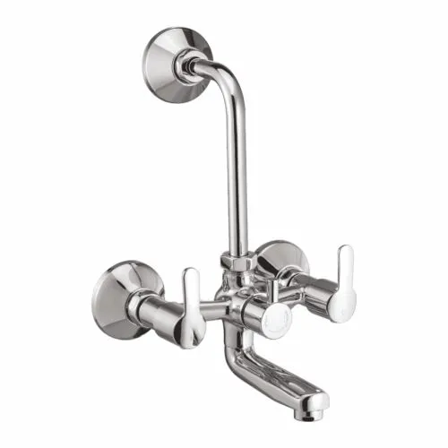 Wall Mixer with Provision For Overhead Shower with Bend (S.S.) (with NRV)