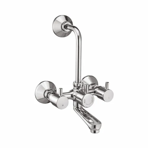 Wall Mixer with Provision for Overhead Shower with Bend