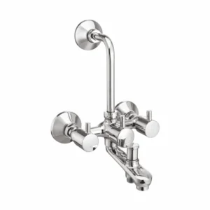 Wall Mixer 3-in-1 withProvision for Hand Shower & Overhead Shower with Bend