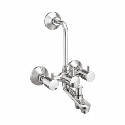 Wall Mixer 3-in-1 withProvision for Hand Shower & Overhead Shower with Bend