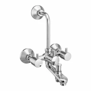Wall Mixer 3-in-1 withProvision for Hand Shower & Overhead Shower with Bend