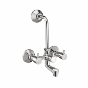 Wall Mixer with Provision for Overhead Shower with Bend (S.S.) & NRV