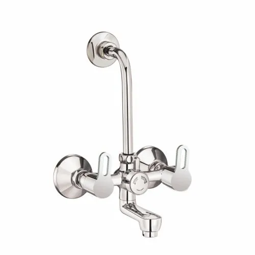 Wall Mixer with Provision For Overhead Shower with Bend