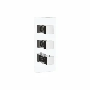 Exposed Parts with Square Knobs for Thermostatic Concealed Wall Mixer