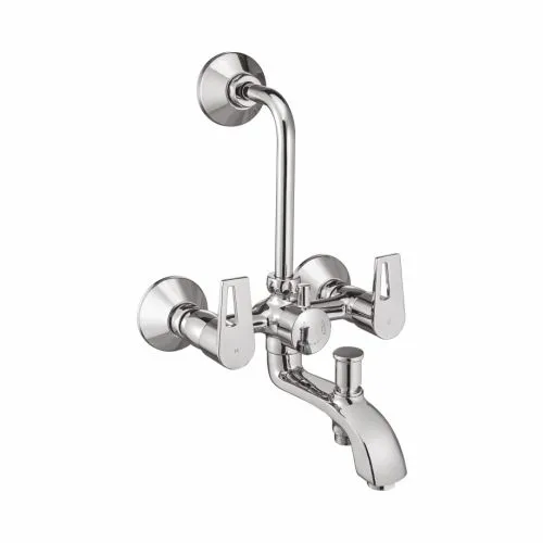 Wall Mixer 3-in-1 with Provision for Hand Shower & Overhead Shower with Bend