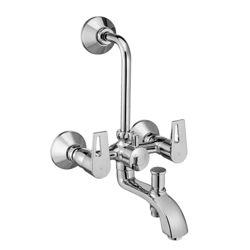 Wall Mixer 3-in-1 with Provision for Hand Shower & Overhead Shower with Bend