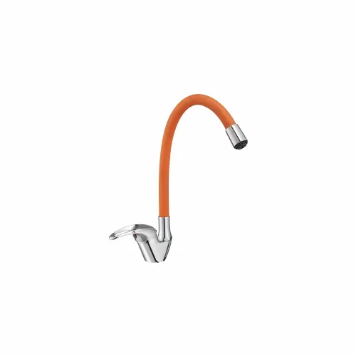 Sink Lever Sink Mixer Deck Mounted with Flexible Coloured Spout