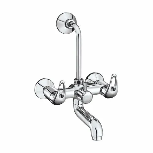 Wall Mixer with Provision for Overhead Shower with Bend