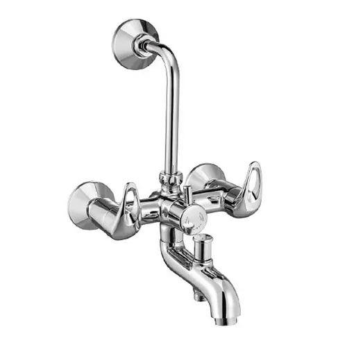 Wall Mixer 3-in-1 with Provision for Hand Shower & Overhead Shower with Bend
