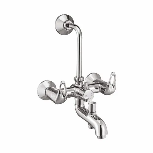 Wall Mixer 3-in-1 with Provision for Hand Shower & Overhead Shower with Bend