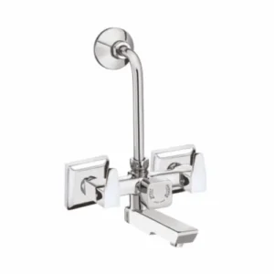 Wall Mixer with Provision for Overhead Shower with Bend