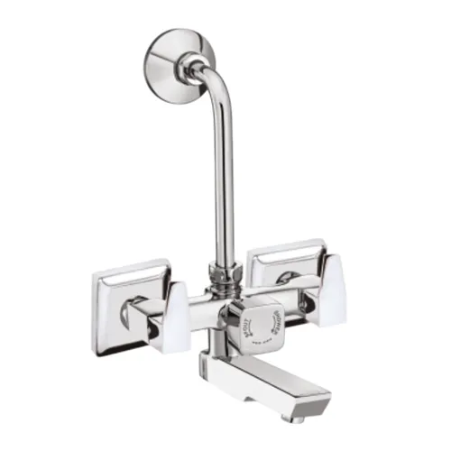 Wall Mixer with Provision for Overhead Shower with Bend
