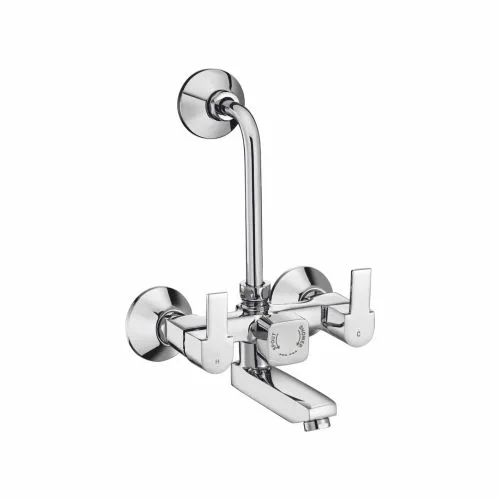 Wall Mixer with Provision for Overhead Shower with Bend