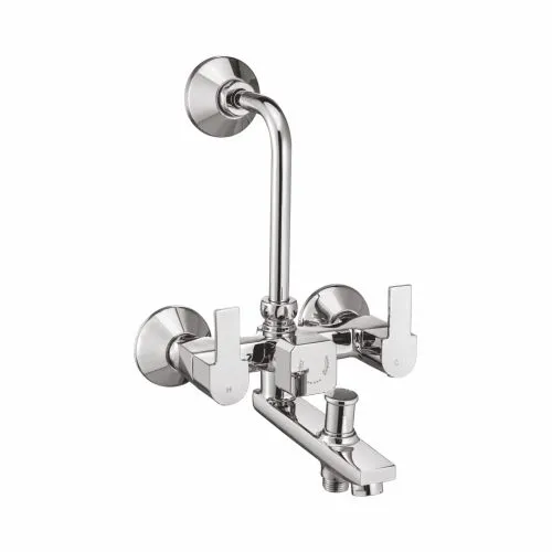 Wall Mixer 3-in-1 with Provision for Hand Shower & Overhead Shower with Bend