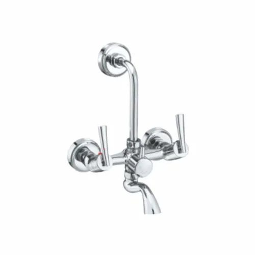 Wall Mixer with provision for Overhead Shower with bend