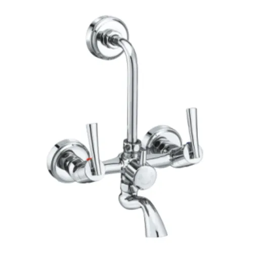 Wall Mixer with provision for Overhead Shower with bend